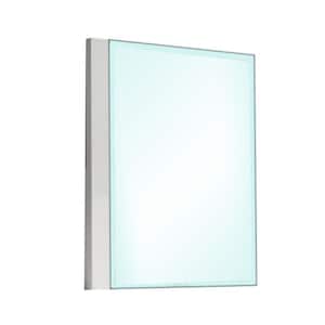 Suni White 1 in. W x 39.5 in. H Modern and Contemporary Rectangle Wood Framed Mirror