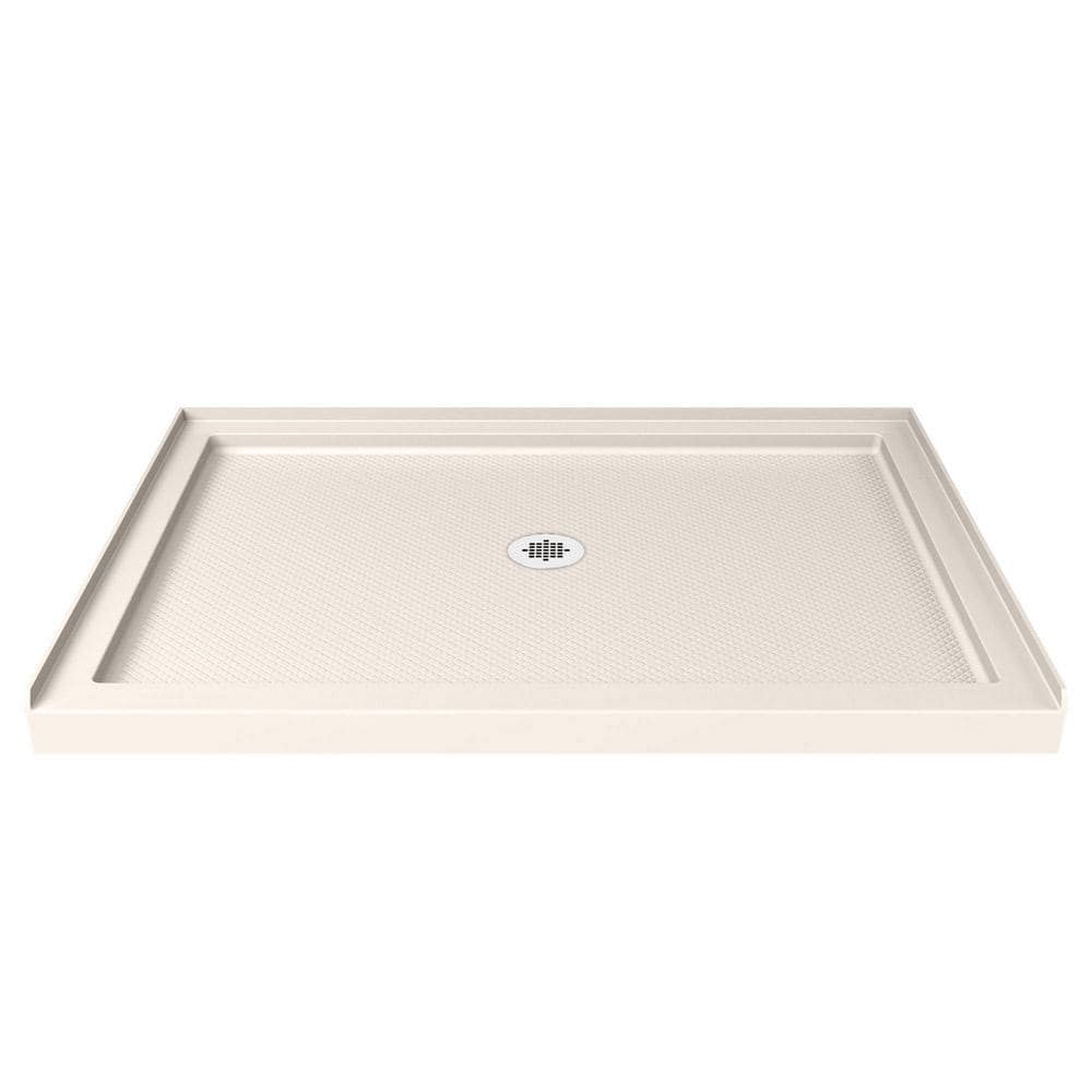 ELEGANT 48'' L x 32'' W Shower Base Pan Right Drain Stainless