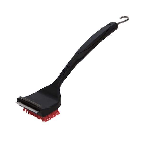 Expert Grill Nylon 3 in 1 Cleaning Grill Brush with Stainless Steel Scraper