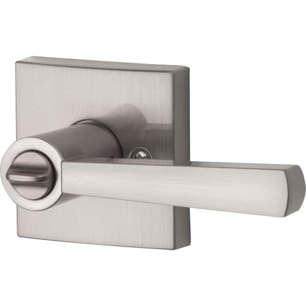 Prestige Spyglass Satin Nickel Bed/Bath Door Lever
