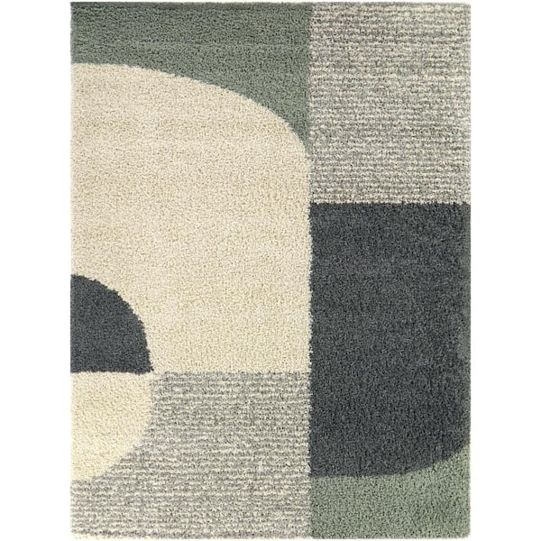BALTA Heizer Cream 8 ft. x 10 ft. Geometric Area Rug