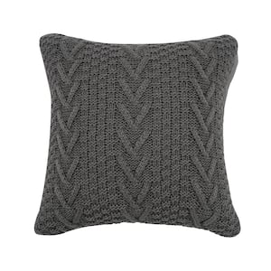 Retree Chunky Sweater Knit 20 in. x 20 in. Pillow