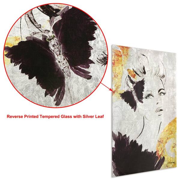 Empire Art Direct Louis Vuitton Racquet Tempered Frameless Glass Wall Art, Brown, 24x48