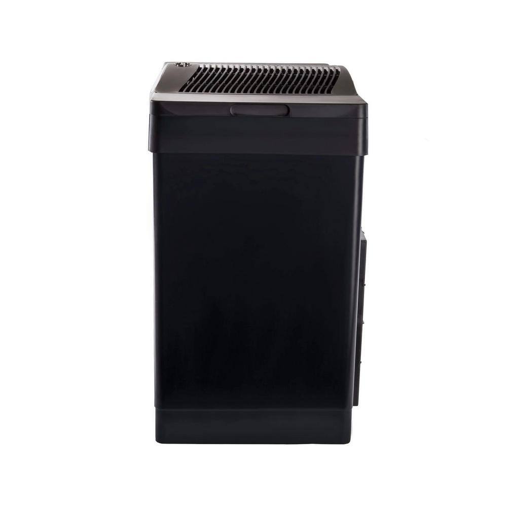 AIRCARE Black and Brushed Nickel Evaporative Humidifier with Digital Controls