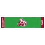 NCAA Mississippi State University 1 ft. 6 in. x 6 ft. Indoor 1-Hole Golf Practice Putting Green
