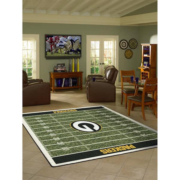 GREEN BAY PACKERS 6X8 HOMEFIELD RUG