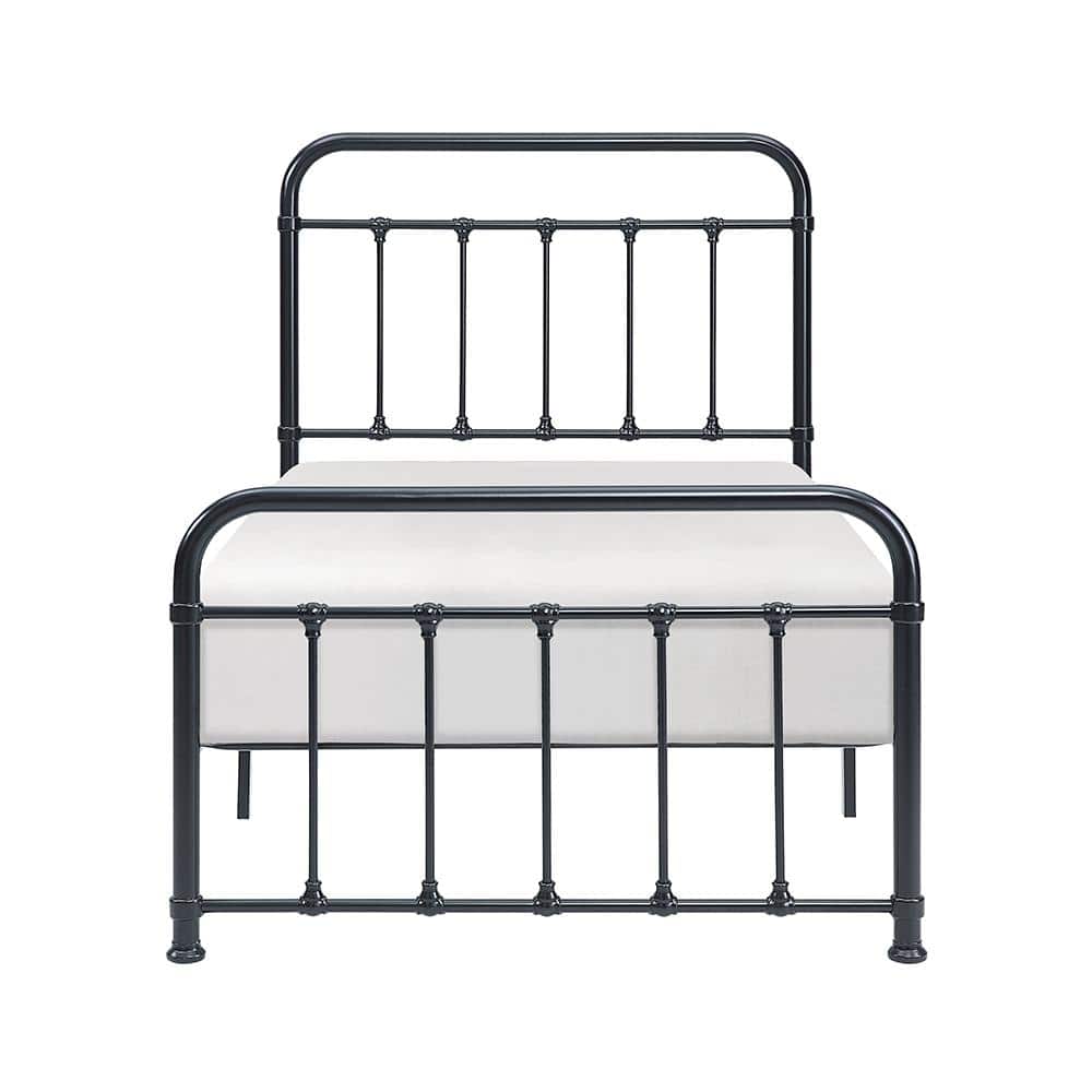Fostoria Black Metal Frame Twin Platform Bed