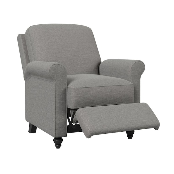 CorLiving Recliner Chair with Extending Foot Rest, Light Grey