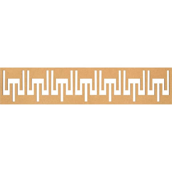 Ekena Millwork Victory Fretwork 0.25 in. D x 46.75 in. W x 10 in. L MDF Wood Panel Moulding