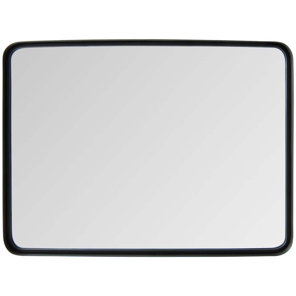 22 in. W x 30 in. H Rectangular Framed Wall Mount Bathroom Mirror with Soli