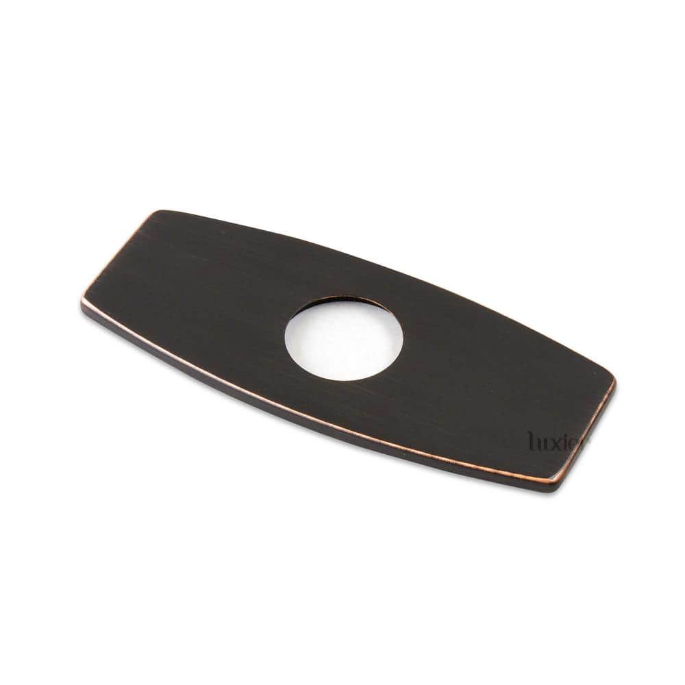 6.25in. x 2.6in. x 0.25in. Brass Bathroom Vessel Vanity Sink Faucet Hole Cover Deck Plate Escutcheon, Oil Rubbed Bronze price history on PriceWatchPro