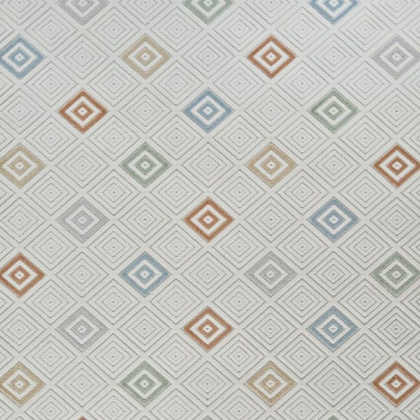 Cream, Beige 8 ft. x 10 ft. Woven Geometric Polypropylene Rectangle Indoor/Outdoor Area Rug