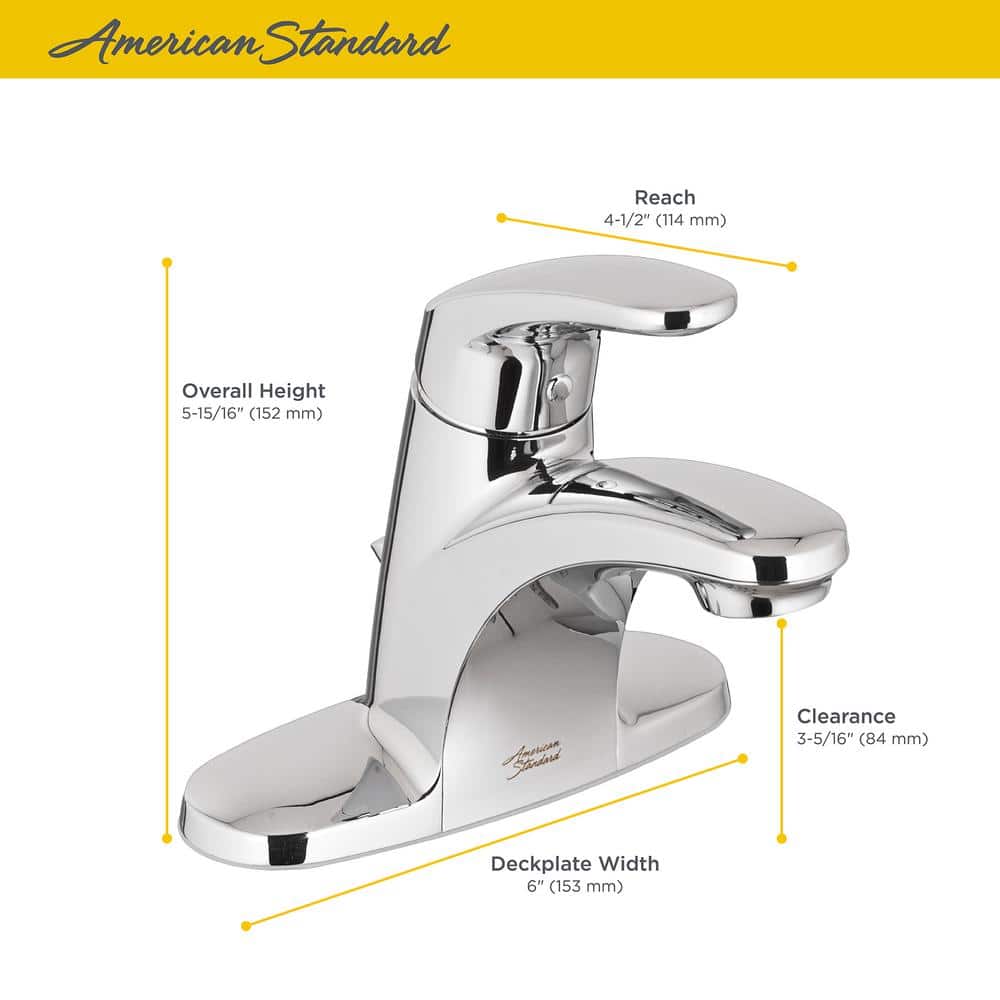 Colony Pro Single-Handle Polished Chrome Bathroom Faucet
