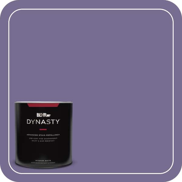 BEHR DYNASTY 1 qt. #650D-6 Purple Silhouette Matte Interior Stain-Blocking Paint and Primer