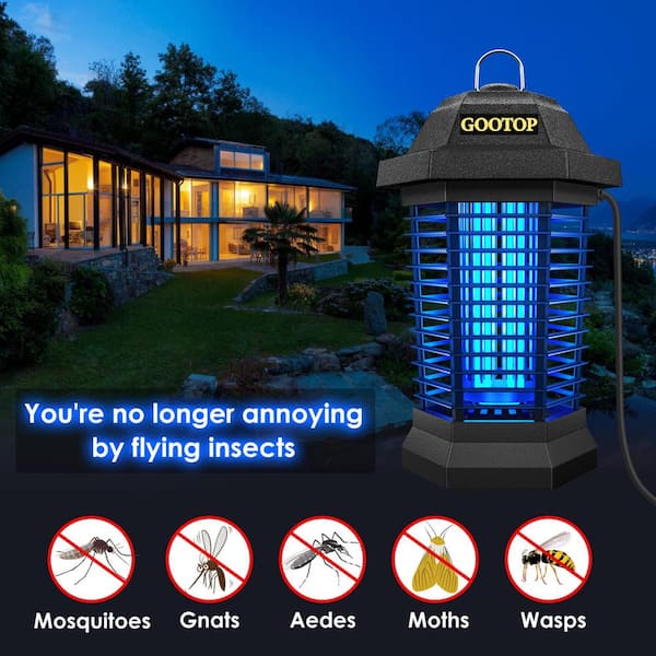 Black+decker Bug Zapper- Mosquito Repellent & Fly Traps for Indoors- Mosquito Zapper & Killer- Gnat Trap Bug Catcher for Insects Outdoor, Half Acre
