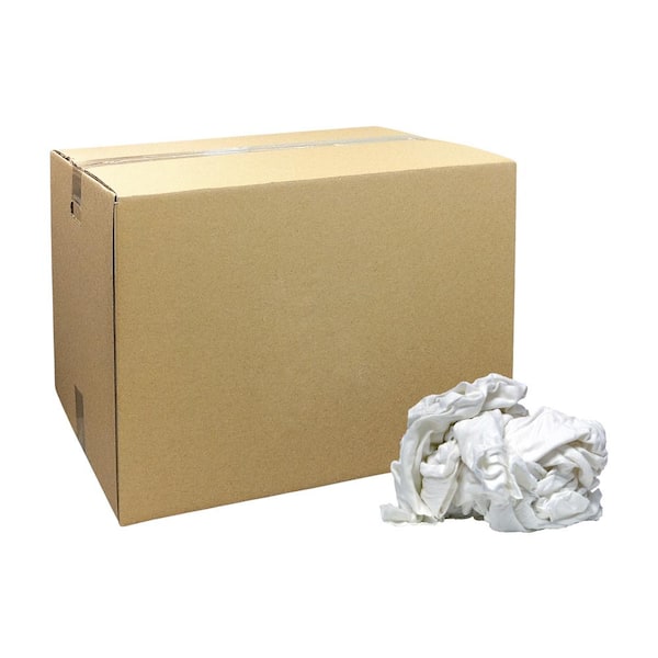 40 Rags Intex 40 lbs. Paint and Cleaning Painter's Rags (White) 6216-50-ITX ...