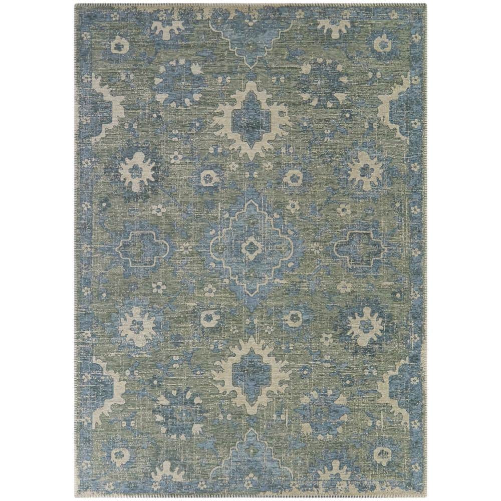 Berengarten Blue 5 ft. x 7 ft. Medallion Area Rug price history on PriceWatchPro