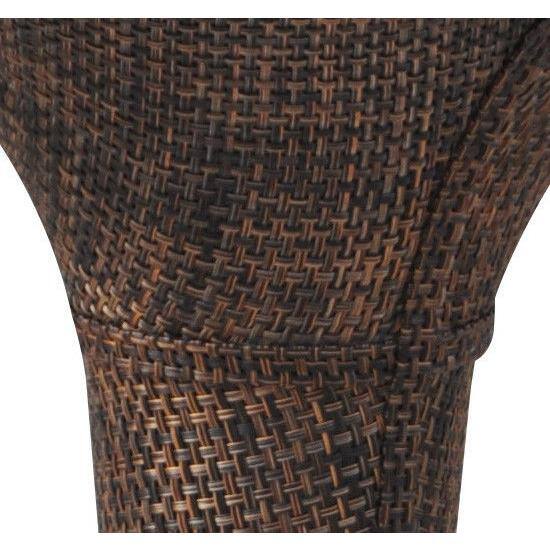 Island Breeze Rattan Wicker Adjustable Swivel Bar Stool - Set of 2
