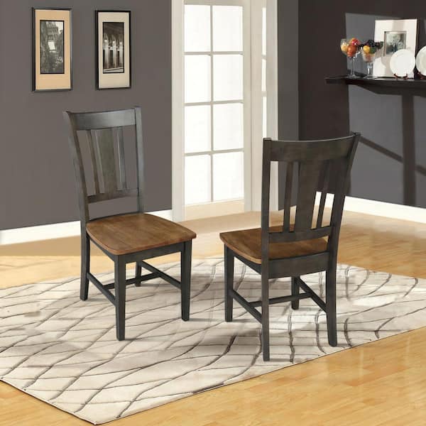 San Remo Hickory and Washed Coal Dining Chair (Set of 2)