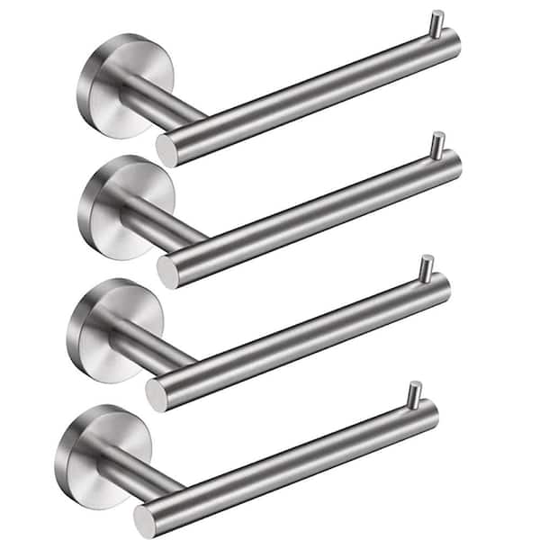 ATKING Bathroom Wall-Mount Toilet Paper Holder Non-Slip Tissue Paper Holder in Brushed Nickel (4-Piece)