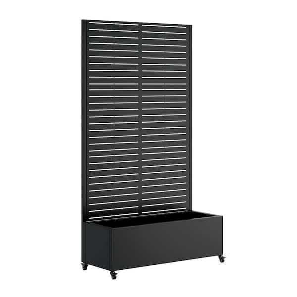 35.43 in. x 15.74 in. x 73.21 in. Metal Outdoor Planter Box,Privacy Screen,Climbing Plant for Vegetables, Vines, Flowers