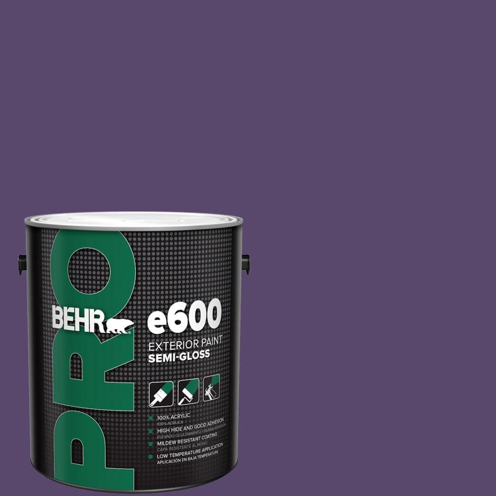 BEHR PRO 1 gal. #660B-7 Exotic Purple Eggshell Interior Paint PR33301 - The  Home Depot