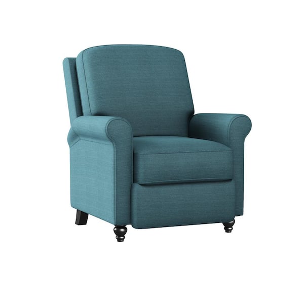ProLounger Caribbean Blue Linen-Like Fabric Push Back Recliner