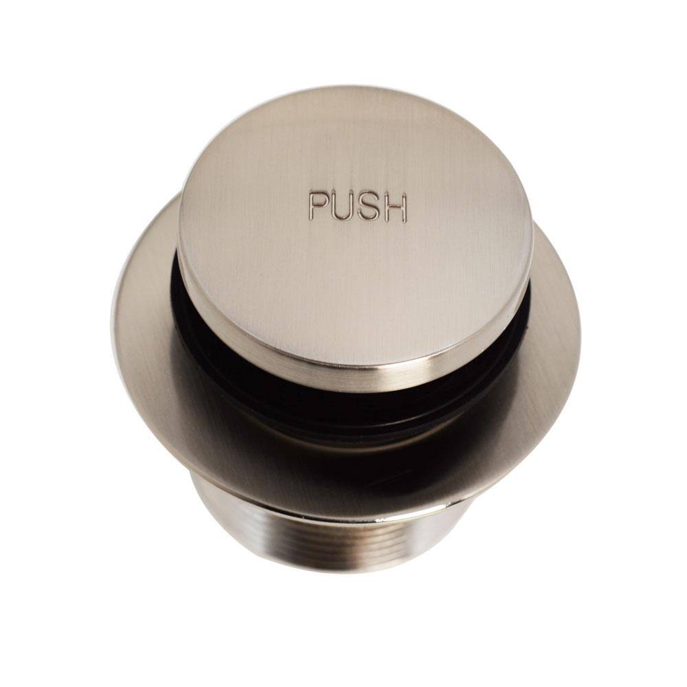 Satin Nickel Round Toe Touch Tub Drain Trim Set