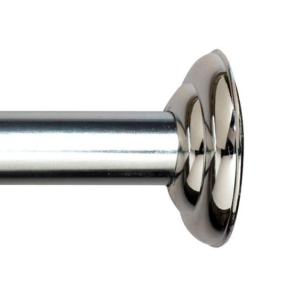 Photo 1 of Zenith 41-in to 72-in Chrome Fixed Single Straight Shower Rod