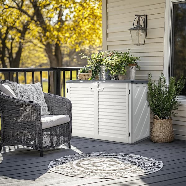 Karl home 187 Gal. HDPE Deck Box K1G55000191+92 - The Home Depot