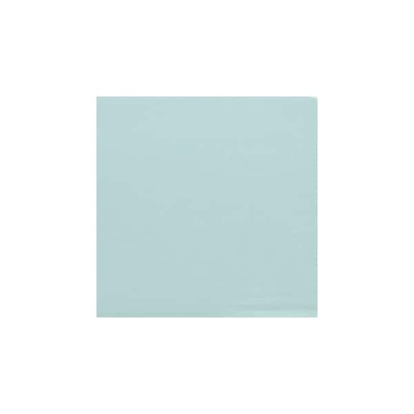 Baby Blue 4 in. x 4 in. x 8mm Glass Subway Tile Sample