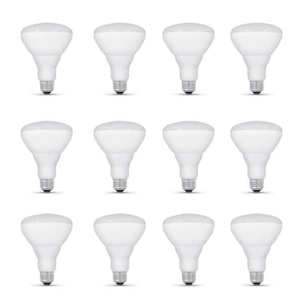 Feit Electric 65-Watt Equivalent BR30 Dimmable CEC Compliant 90 CRI CEC Title 20 E26 Flood LED Light Bulb Bright White 3000K (12-Pack)