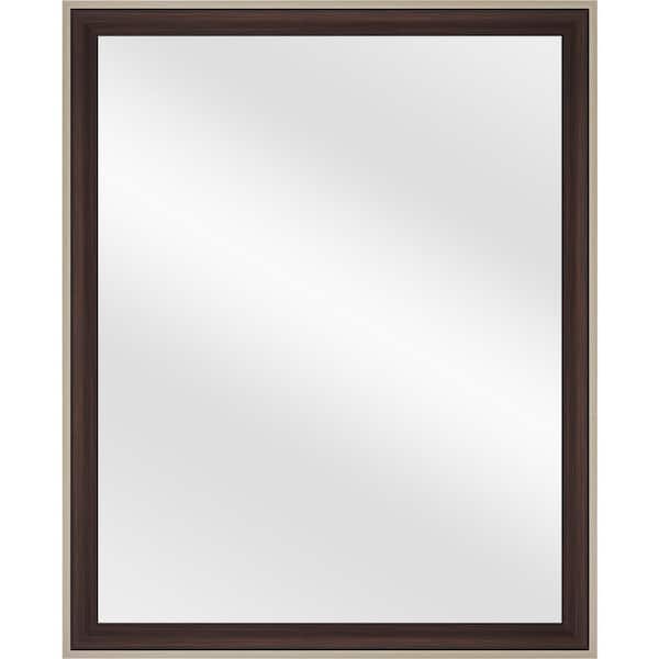 Home Decorators Collection 21.8 in. W x 28.8 in. H Brown Vanity Mirror