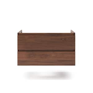 Formosa 35 in. W x 20 in. D x 19.5 in. H Bath Vanity Cabinet without Top in Warm Walnut