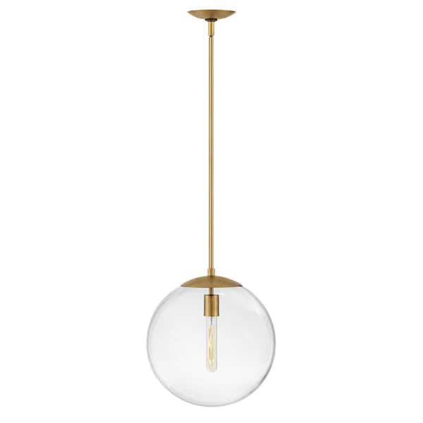 Warby 1-Light Heritage Brass Globe Pendant Light