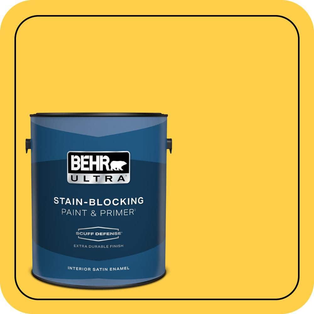 1 gal. #360B-6 Flame Yellow Extra Durable Satin Enamel Interior Paint & Primer price history on PriceWatchPro