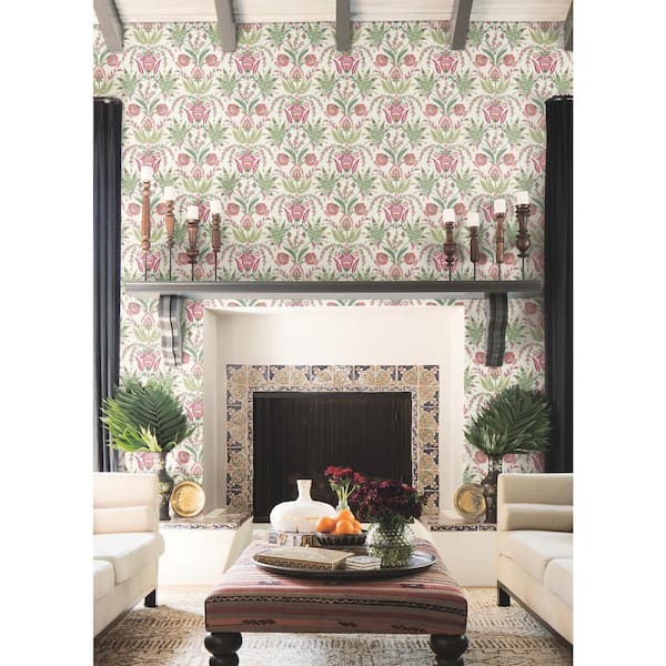 Seaside Jacobean Pre-pasted Wallpaper (Covers 56 sq. ft.)