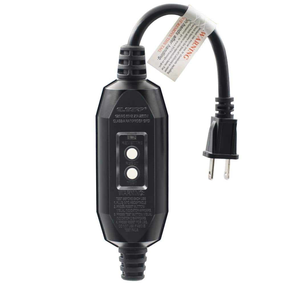 1 ft. 15 Amp Auto Reset 2 Prong in-line Portable GFCI Replacement Plug Assembly price history on PriceWatchPro