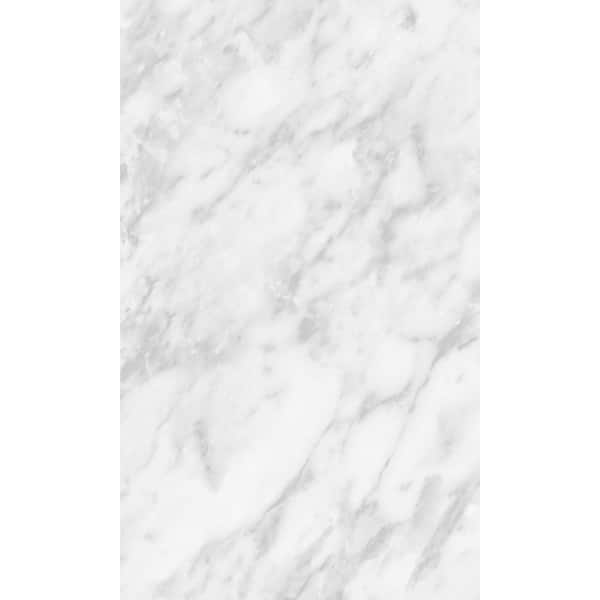 Walls Republic White and Gray Art Deco Marble Print Non Woven Non-Pasted Textured Wallpaper 57 sq. ft.