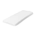 46.5 in. x 17.5 in. x 3 in. CushionGuard Chalk Deluxe Outdoor Bench Cushion