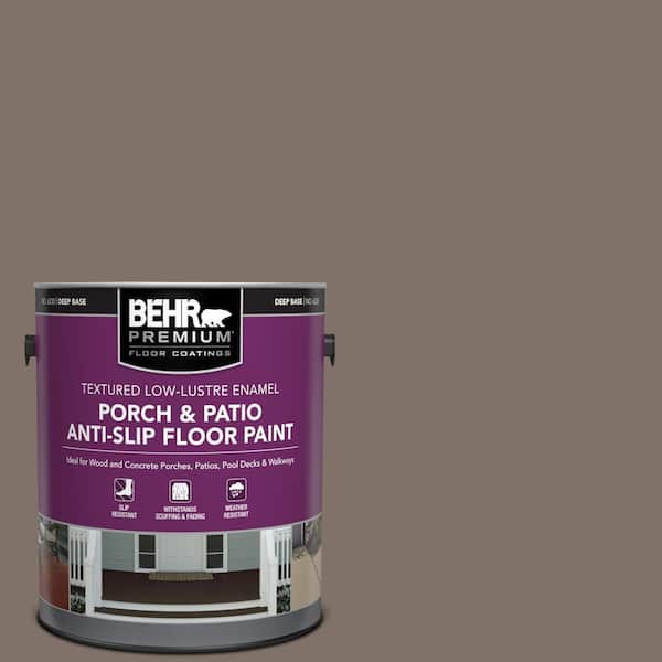 1 gal. #MS-86 Dusty Brown Textured Low-Lustre Enamel Interior/Exterior Porch and Patio Anti-Slip Floor Paint