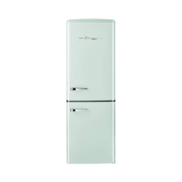 Unique Appliances Classic Retro 21.6 in. 7 cu. ft. Retro Bottom Freezer Refrigerator in Summer Mint Green, ENERGY STAR