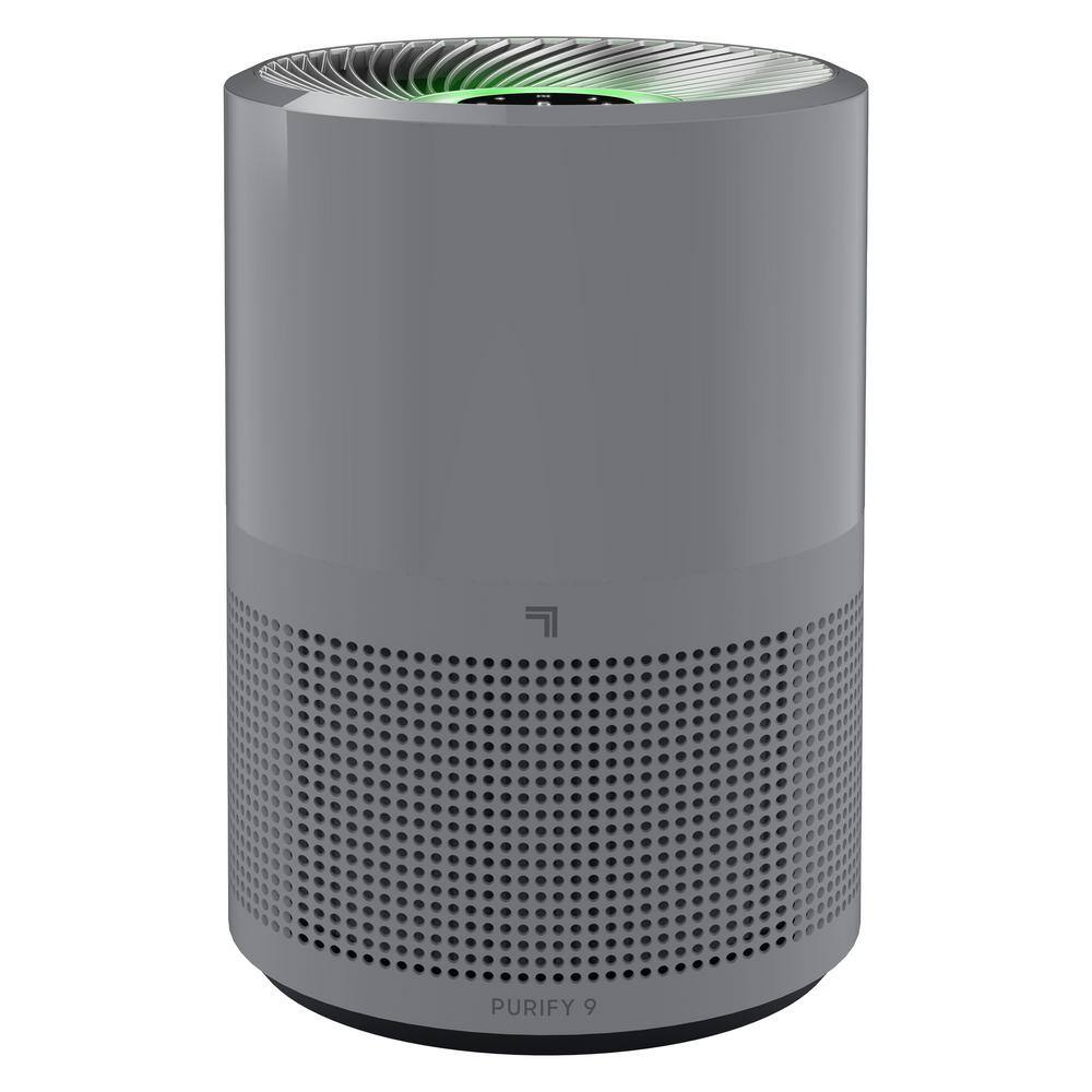 Gray HEPA Air Purifier with Odor Absorbing Filter