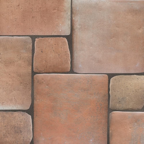 Benisa Marelle Cotto with Cotto Taco 12 in. x 18 in. Porcelain Floor and Wall Tile (13.97 sq. ft. /Case)