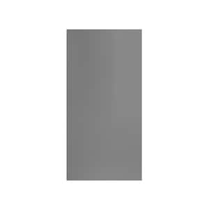 Valencia Assembled 9 in. W x 12 in. D x 30 in. H in Gloss Gray Plywood Assembled Wall Kitchen Cabinet