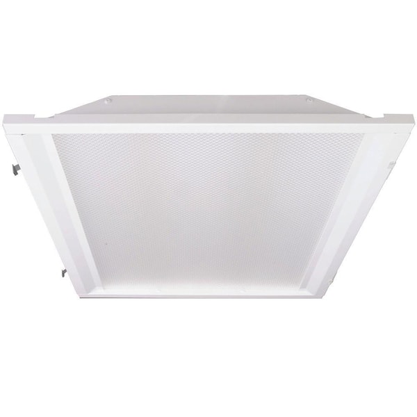 Eco Lighting by DSI 2 ft. x 2 ft. White Retrofit Recessed Troffer with LED Lighting Kit for Fluorescent Fixtures