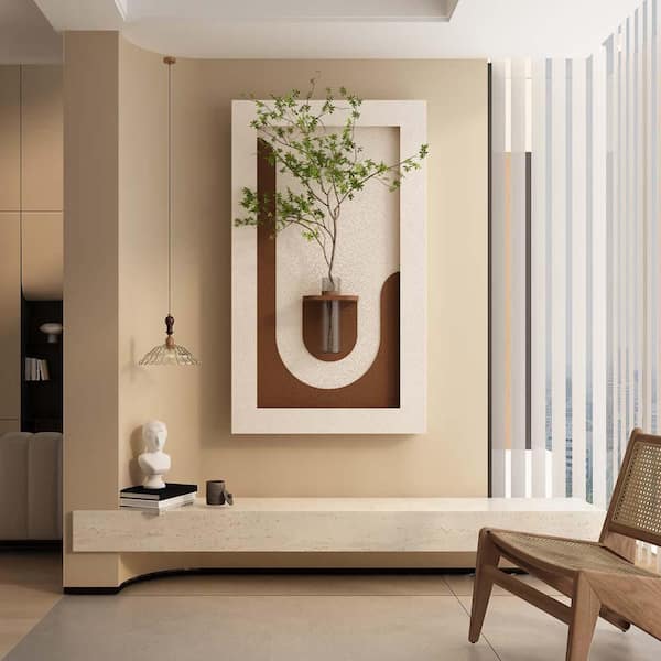 23.62 in. x 41.34 in. Coffee Modern Lamp Painting, Adjustable 3