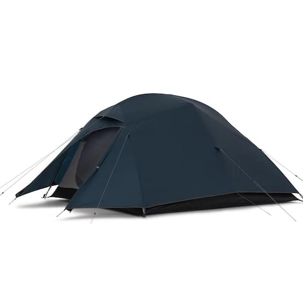 Cesicia 3-Person Easy Up Camping Sport Dome Tent in Dark Blue