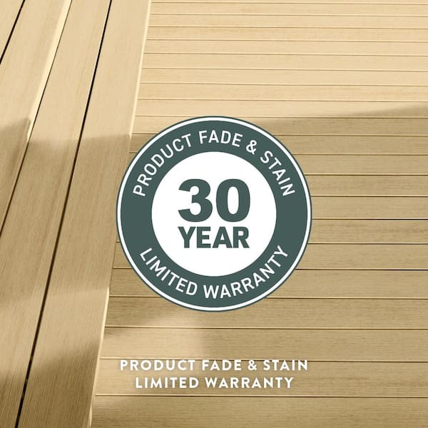 TimberTech Composite Terrain 1 in. x 6 in. x 1 ft. Grooved Stone Ash Composite Sample (Actual: 0.94 in. x 5.36 in. x 1 ft)