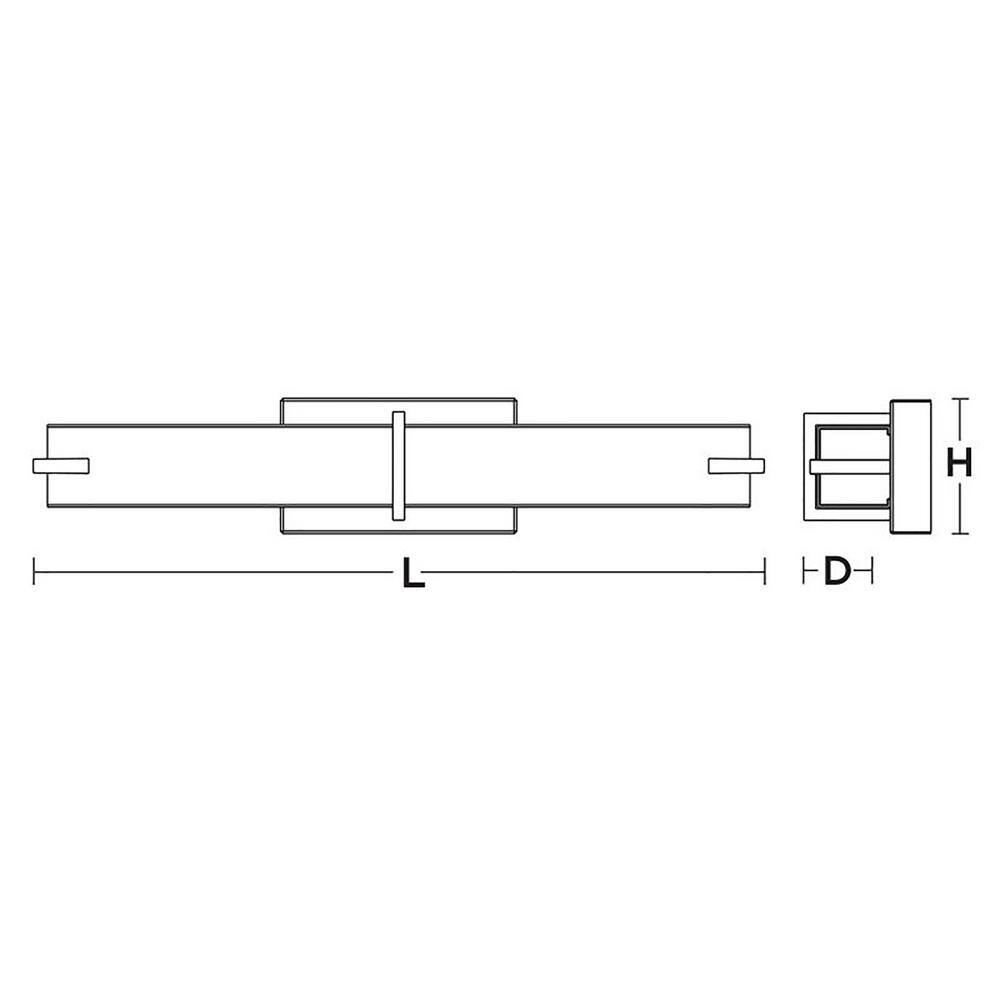 Miller 24" Black Steel LED Vanity Light